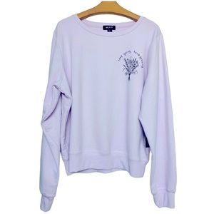 Wildfox Keep Going Keep Growing Graphic Sweatshirt